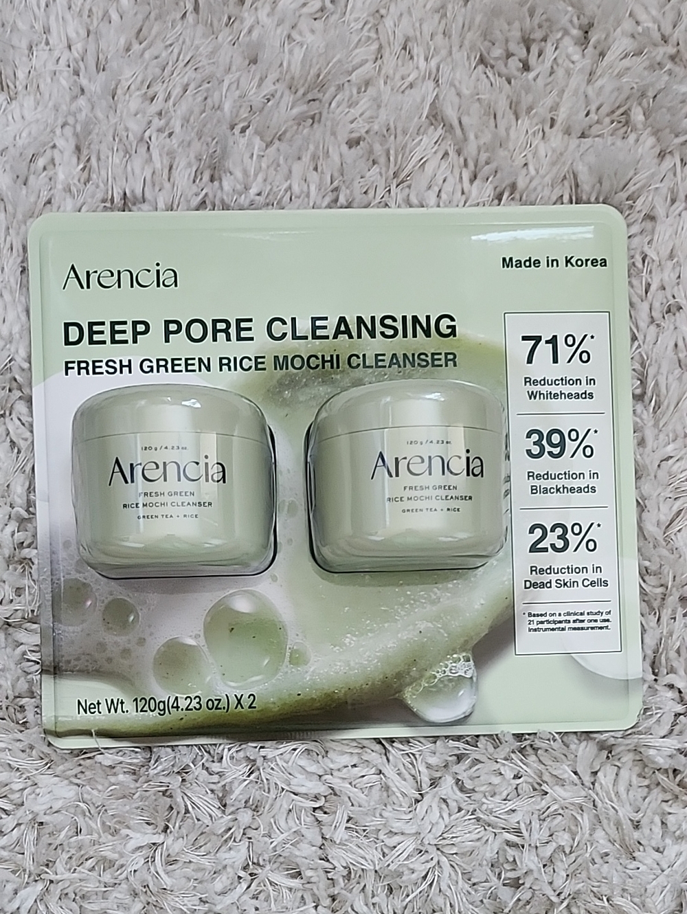 Arencia Fresh Green Rice Mochi Deep Pore Cleanser